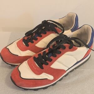 Stylish Red and Blue Men's Sneakers